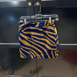 Proenza Schouler Zebra-Jacquard Mini Skirt